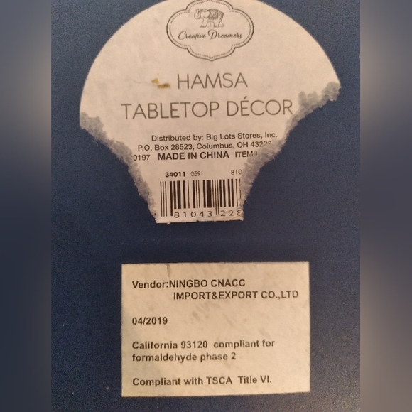 Third eye table top wooden decoration - Picture 2 of 4